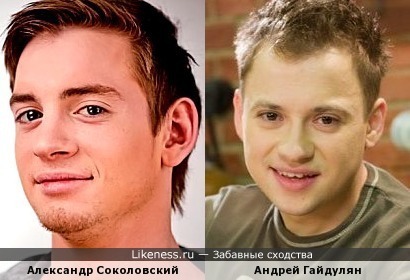 Александр Соколовский похож на Сашу из Универа
