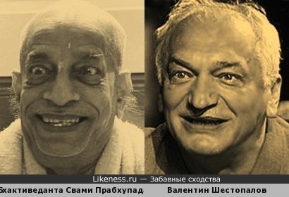 Бхактиведанта Свами Прабхупада и Валентин Шестопалов похожи