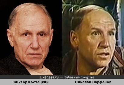 Виктор Костецкий и Николай Парфенов похожи