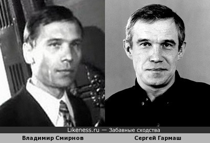 Владимир Смирнов и Сергей Гармаш похожи