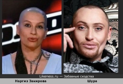 Наргиз Закирова и певец Шура неожиданно похожи )