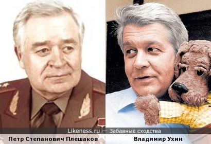 Пётр Плешаков похож на Владимира Ухина