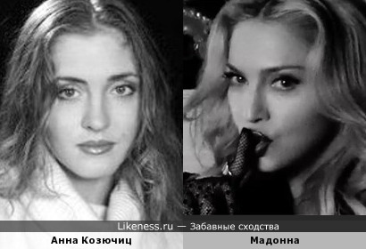 Анна Козючиц и Мадонна