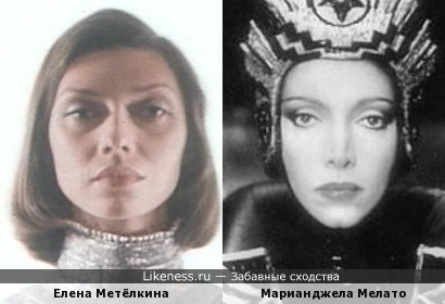 Елена Метёлкина и Марианджела Мелато
