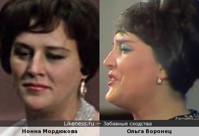 Нонна Мордюкова и Ольга Воронец