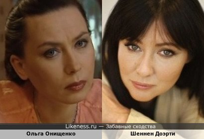 Ольга Онищенко и Шеннен Доэрти