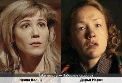Ирина Вальц похожа на Дарью Мороз