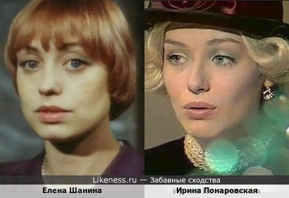 Елена Шанина похожа на Ирину Понаровскую