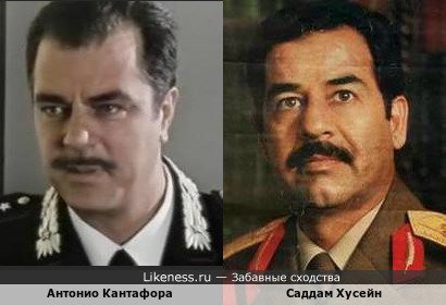 Антонио Кантафора похож на Саддама Хусейна