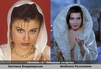 Светлана Владимирская похожа на Изабеллу Росселлини