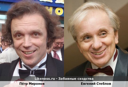 Пётр Миронов похож на Евгения Стеблова