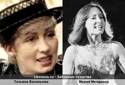 Татьяна Васильева и Мария Мендиола