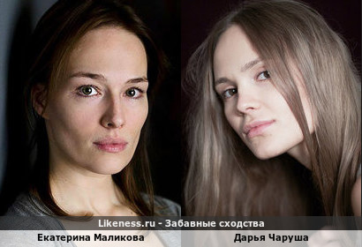 Екатерина Маликова похожа на Дарью Чаруша