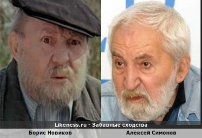 Борис Новиков похож на Алексея Симонова