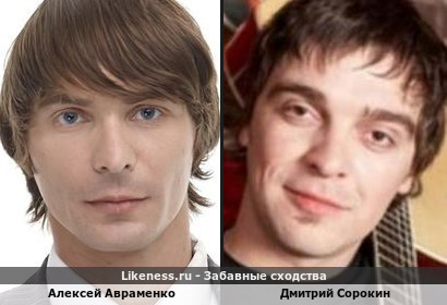 Алексей Авраменко похож на Дмитрия Сорокина