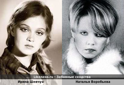 Ирина Шевчук похож на Наталью Воробьеву
