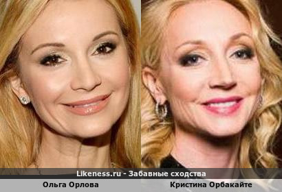 Ольга Орлова похожа на Кристину Орбакайте