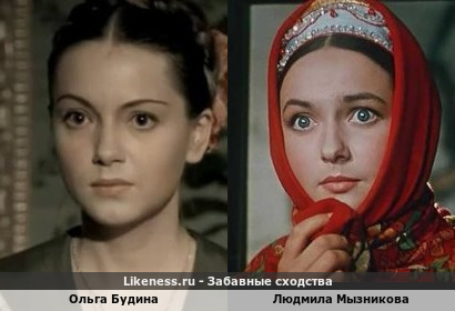 Ольга Будина похожа на Людмилу Мызникову