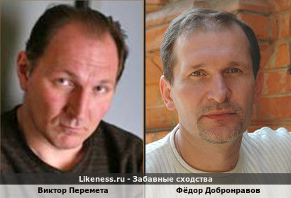 Виктор Перемета похож на Фёдора Добронравова