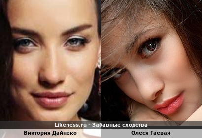 Виктория Дайнеко похож на Олеся Гаевую