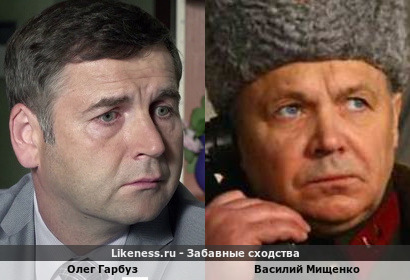 Олег Гарбуз похож на Василия Мищенко