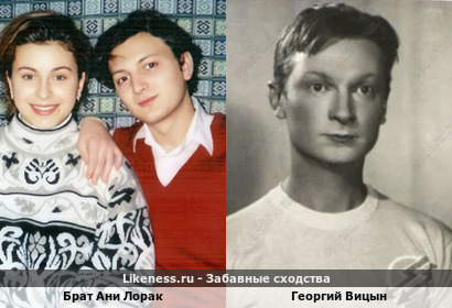 Брат Ани Лорак похожа на Георгия Вицына