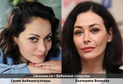 Сезин Акбашогуллары похожа на Екатерину Волкову