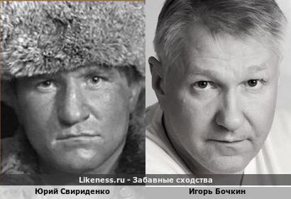 Юрий Свириденко похож на Игоря Бочкина