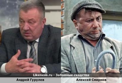 Андрей Гурулев похож на Алексея Смирнова