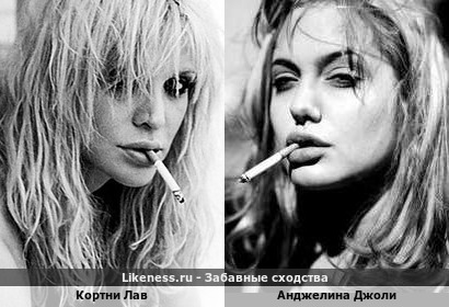 Кортни Лав похожа на Анджелину Джоли