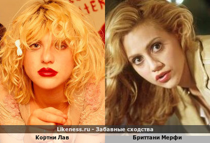 Кортни Лав похожа на Бриттани Мерфи