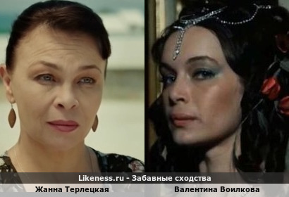 Жанна Терлецкая похожа на Валентину Воилкову
