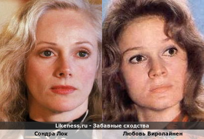 Сондра Лок похожа на Любовь Виролайнен