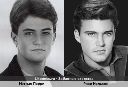 Мэттью Перри похож на Рики Нельсона