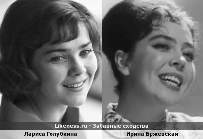 Лариса Голубкина похожа на Ирину Бржевскую