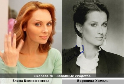 Елена Ксенофонтова похожа на Веронику Хамель