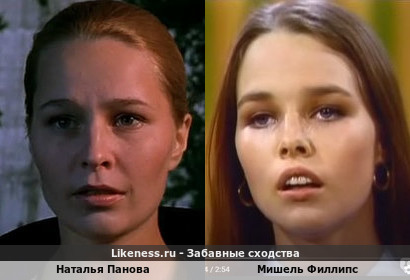 Наталья Панова похожа на Мишель Филлипс