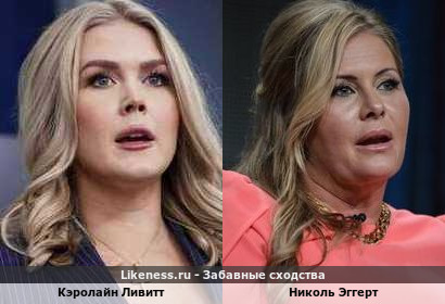Кэролайн Ливитт похожа на Николь Эггерт