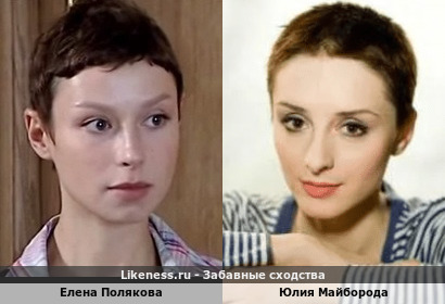 Елена Полякова похожа на Юлию Майбороду