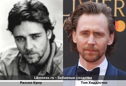 Рассел Кроу похож на Тома Хиддлстона