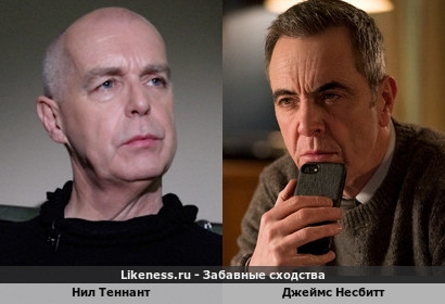Нил Теннант похож на Джеймса Несбитта