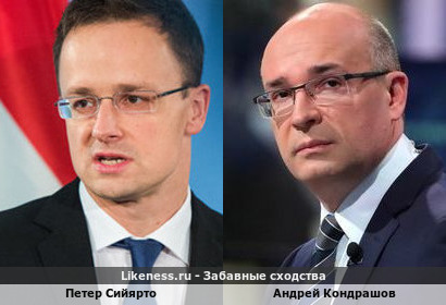 Петер Сийярто похож на Андрея Кондрашова