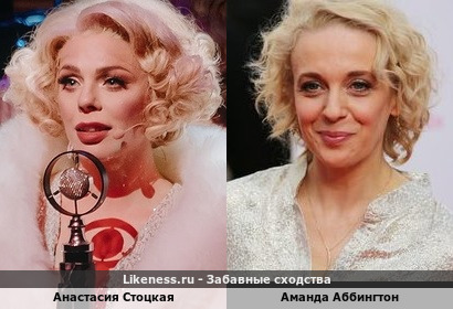 Анастасия Стоцкая похожа на Аманду Аббингтон