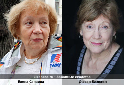 Елена Санаева похожа на Джоан Блэкхем