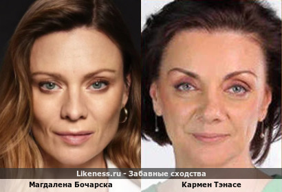 Магдалена Бочарска похожа на Кармен Тэнасе