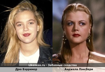 Дрю Бэрримор похожа на Анджелу Лэнсбери