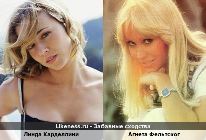 Линда Карделлини похожа на Агнету Фельтског