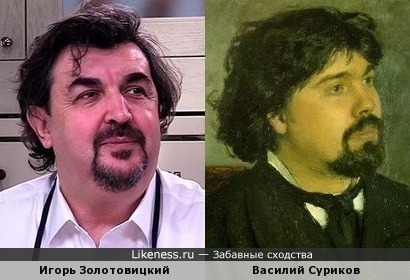 Актёр Игорь Золотовицкий похож на художника Василия Сурикова