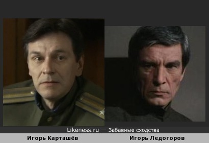 Игорь Карташёв похож на Игоря Ледогорова