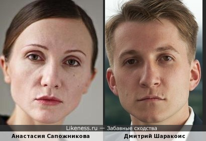Анастасия Сапожникова похожа на Дмитрия Шаракоиса